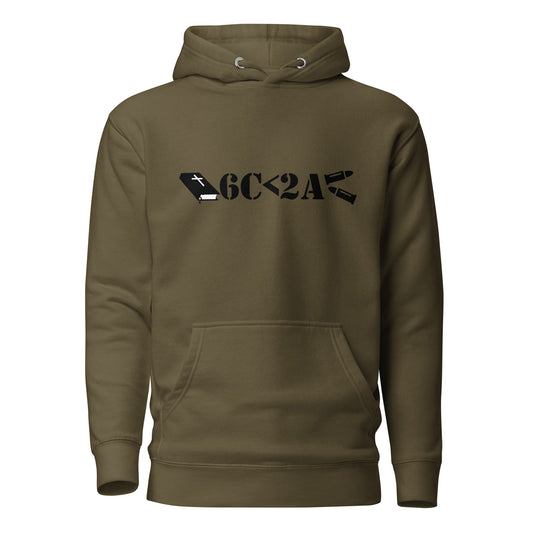 6C<2A Hoodie (Full Text on Back)